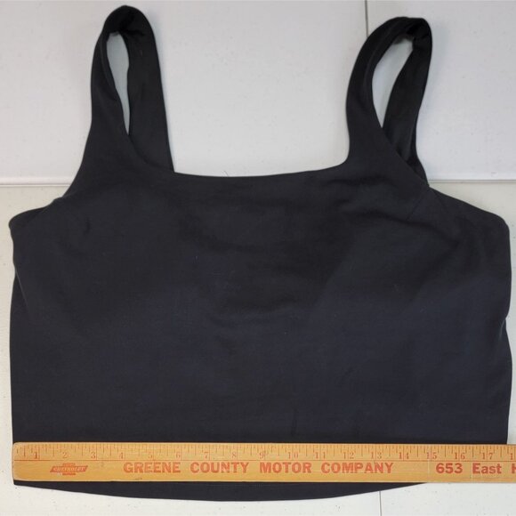 All In Motion Womens Black Crop Tank Top Recycled Polyester Spandex 1X - Picture 5 of 5
